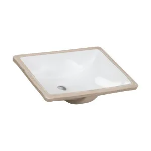 Dara Undermount Basin White 52 x 38cm with Overflow by null, a Basins for sale on Style Sourcebook