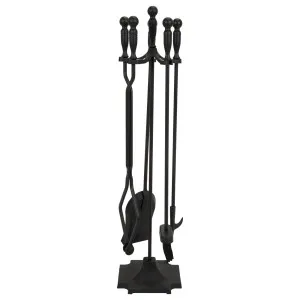 Albert 5 pcs Tall Fire Tools, Black by null, a Fireplaces & Accessories for sale on Style Sourcebook
