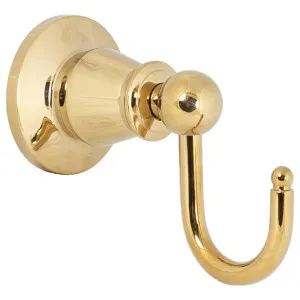 Noosa Single Robe Hook, Gold by null, a Towel Rails for sale on Style Sourcebook