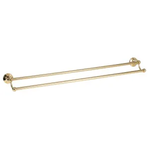 Noosa Double Towel Rail 900mm Gold PVD by null, a Towel Rails for sale on Style Sourcebook