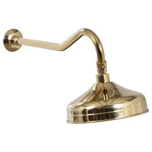 Albany 200mm Shower Head with 400mm Arm Gold PVD by null, a Showers for sale on Style Sourcebook