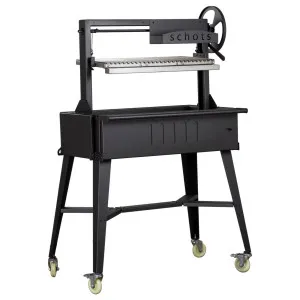Argentinian 95cm Black Steel Grill BBQ by null, a BBQs for sale on Style Sourcebook