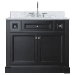OC Classique 1000mm Marble Top Single Black Freestanding Vanity by null, a Vanities for sale on Style Sourcebook