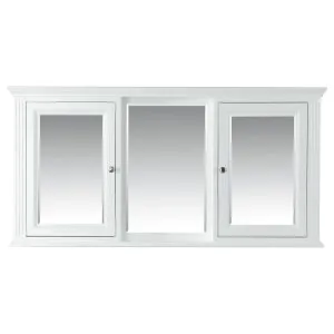 OC Classique 1500mm White Mirror Cabinet by null, a Bathroom Storage Cabinets for sale on Style Sourcebook
