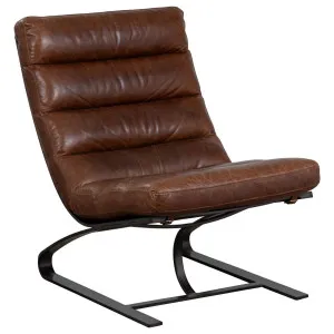 Lanna Chair Leather Vintage Whiskey by null, a Sofas for sale on Style Sourcebook