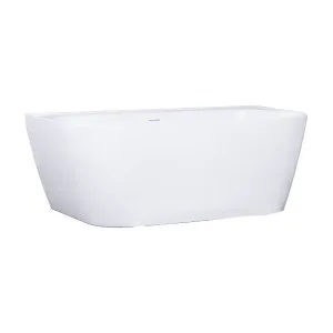 Lamore 1700mm White Back to Wall Bath by null, a Bathtubs for sale on Style Sourcebook