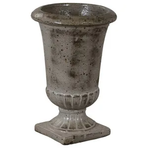 Bonelle Urn 42cm Ironstone Antique White by null, a Baskets, Pots & Window Boxes for sale on Style Sourcebook