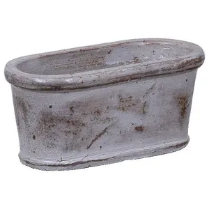 Castel Pot 34cm Antique Brown by null, a Baskets, Pots & Window Boxes for sale on Style Sourcebook