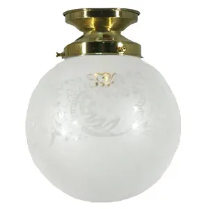 Sheffield 6&quot; Shade w 3 1/4&quot; Brass Batten Fix Light by null, a Chandeliers for sale on Style Sourcebook