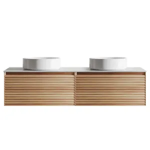 Donna 150 Double Wall Hung Vanity, Light Ash by null, a Vanities for sale on Style Sourcebook