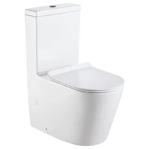 Marklow Back to Wall Toilet Suite with Seat, White by null, a Toilets & Bidets for sale on Style Sourcebook