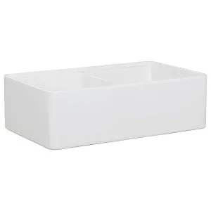 Cornwall Premium 83.5x50.8x25.4cm Double Fireclay Sink, White by null, a Kitchen Sinks for sale on Style Sourcebook