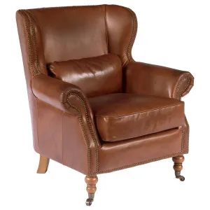 Wing Leather Armchair, Vintage Whiskey by null, a Sofas for sale on Style Sourcebook