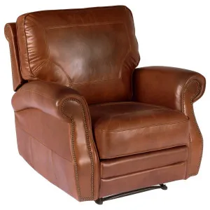 Broden Leather Recliner Chair, Vintage Whiskey by null, a Chairs for sale on Style Sourcebook