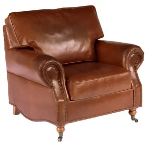 Stamford Leather Armchair, Vintage Whiskey by null, a Sofas for sale on Style Sourcebook