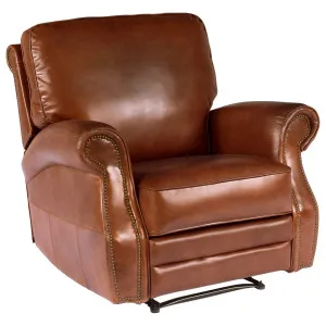 Harley Leather Recliner Chair, Vintage Whiskey by null, a Sofas for sale on Style Sourcebook