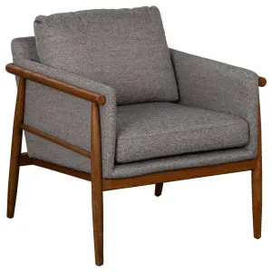 Luine Salt &amp; Pepper Fabric Armchair by null, a Chairs for sale on Style Sourcebook