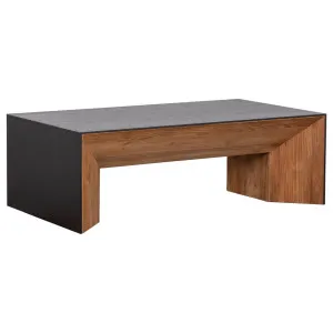 Crestbank 137cm Reclaimed Pine Coffee Table, Black by null, a Coffee Table for sale on Style Sourcebook