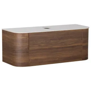 Solara 120cm Single Wall Hung Vanity, Dark Walnut by null, a Vanities for sale on Style Sourcebook