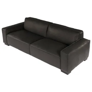 Connor 3.5 Seater Leather Sofa, Santosa Black by null, a Sofas for sale on Style Sourcebook