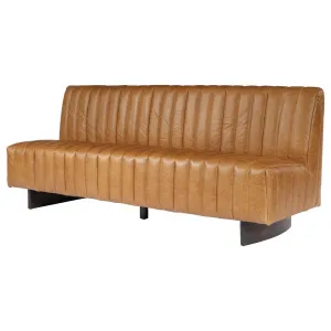 Lacey 4 Seater Leather Sofa, Natural Tan by null, a Sofas for sale on Style Sourcebook