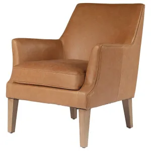 Ellie Leather Armchair, Hazelnut Tan by null, a Chairs for sale on Style Sourcebook