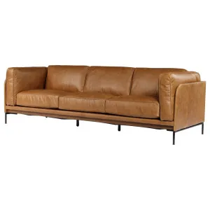 Allerdale 3.5 Seater Leather Sofa, Natural Tan by null, a Sofas for sale on Style Sourcebook