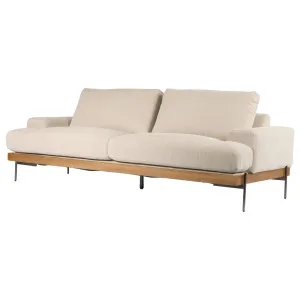 Belman 3 Seater Fabric Sofa, Light Grey by null, a Sofas for sale on Style Sourcebook