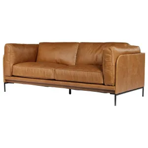 Allerdale 2.5 Seater Leather Sofa, Natural Tan by null, a Sofas for sale on Style Sourcebook
