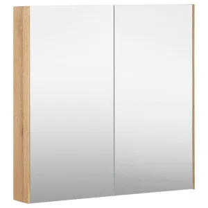 Alero 90cm 2 Door Mirror Cabinet, Acacia Tan by null, a Mirrors for sale on Style Sourcebook