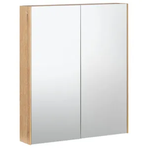 Alero 75cm 2 Door Mirror Cabinet, Acacia Tan by null, a Mirrors for sale on Style Sourcebook