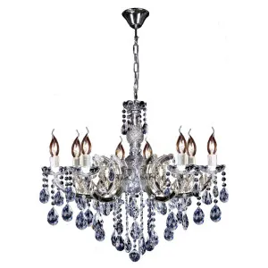 Zurich 8 Light Chandelier Clear Chrome by null, a Chandeliers for sale on Style Sourcebook