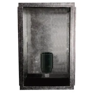 Small Frontage Exterior Wall Sconce Antique Black by null, a Outdoor Lighting for sale on Style Sourcebook