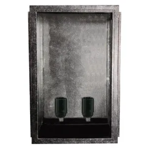 Large Frontage Exterior Wall Sconce Antique Black by null, a Outdoor Lighting for sale on Style Sourcebook