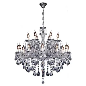 Zurich 18 Light Chandelier Clear Chrome by null, a Chandeliers for sale on Style Sourcebook