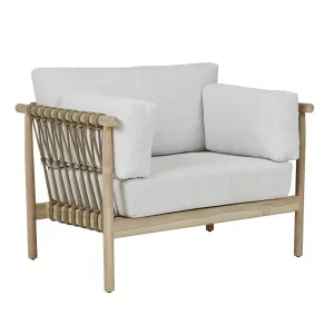 Tide Drift Sofa Chair - Biscuit - Aged Teak by null, a Outdoor Chairs for sale on Style Sourcebook