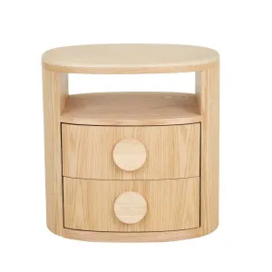 Rupert 2 Drawer Bedside - Natural Ash by null, a Bedside Tables for sale on Style Sourcebook