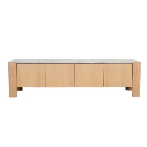 Will Marble Entertainment Unit - Grey Marble - Satin Oak by null, a Entertainment Units & TV Stands for sale on Style Sourcebook