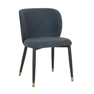 Cara Dining Chair - Blueberry Speckle - Ink Blue Velvet by null, a Chairs for sale on Style Sourcebook
