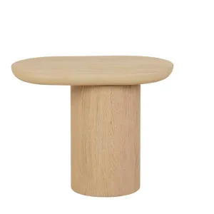 Seb Pedestal Side Table - Oak by null, a Side Table for sale on Style Sourcebook