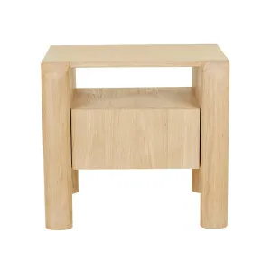 Willa 1 Drawer Bedside - Satin Oak by null, a Bedside Tables for sale on Style Sourcebook