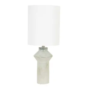 Lorne Post Table Lamp - Light Grey - Ivory by null, a Table & Bedside Lamps for sale on Style Sourcebook