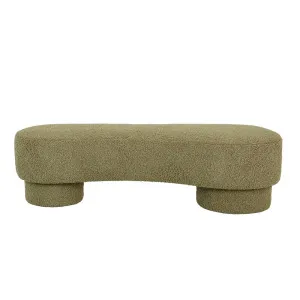 Zola Bench Seat - Moss Sherpa by null, a Benches for sale on Style Sourcebook