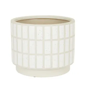 Hanson Alo Planter - White Speckle Tile by null, a Plant Holders for sale on Style Sourcebook