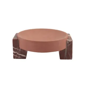 Rufus Hedra Bowl - Rosso Marble - Red Sandstone by null, a Decorative Plates & Bowls for sale on Style Sourcebook