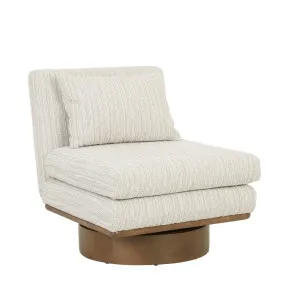 Kennedy Axis Occasional Chair - Stone Slub - Walnut by null, a Chairs for sale on Style Sourcebook