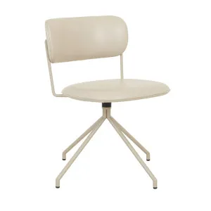 Piccolo  Spider Leg Office Chair - Sandstone PU - Matt Cashmere by null, a Chairs for sale on Style Sourcebook