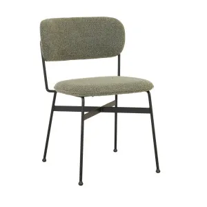 Piccolo Dining Chair - Moss Tweed - Black Metal by null, a Chairs for sale on Style Sourcebook