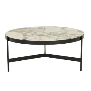 Venus Coffee Table - Matt Ocean Marble - Black by null, a Coffee Table for sale on Style Sourcebook