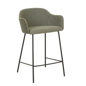 Riley Barstool - Moss Tweed - Vintage Matt Green PU by null, a Bar Stools for sale on Style Sourcebook
